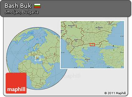 Savanna Style Location Map of Bash Buk