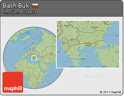 Savanna Style Location Map of Bash Buk