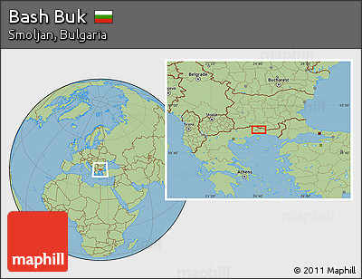 Savanna Style Location Map of Bash Buk
