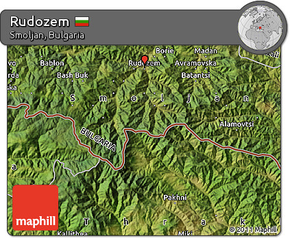 Satellite Map of Rudozem