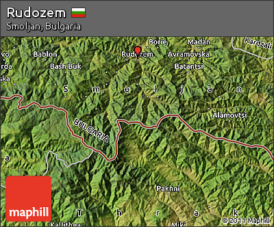 Satellite Map of Rudozem