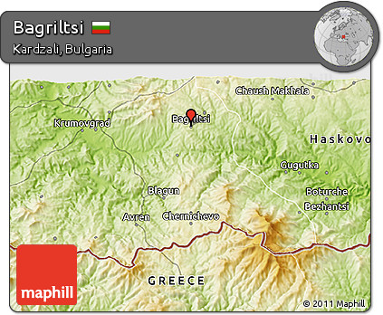 Physical 3D Map of Bagriltsi