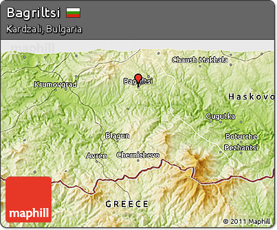 Physical 3D Map of Bagriltsi