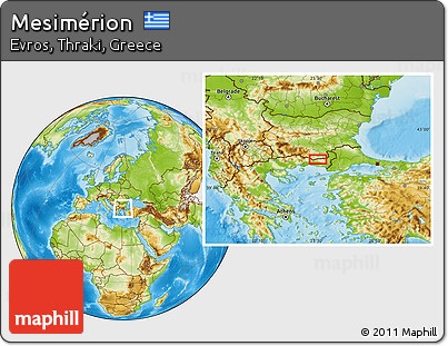 Physical Location Map of Mesimérion