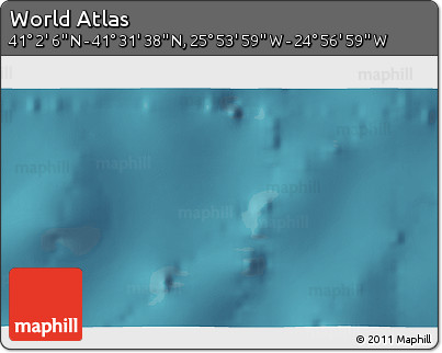 Satellite 3D Map of the Area around 41° 16' 52" N, 25° 25' 29" W