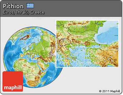 Physical Location Map of Píthion