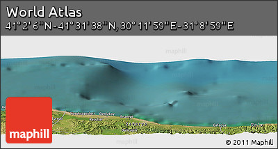 Satellite Panoramic Map of the Area around 41° 16' 52" N, 30° 40' 29" E