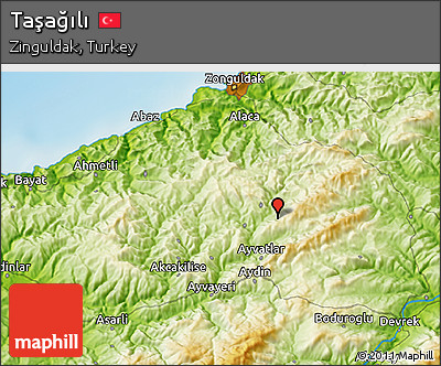 Physical 3D Map of Taşağılı