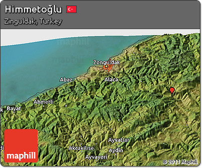Satellite 3D Map of Himmetoğlu