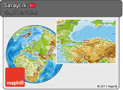 Physical Location Map of Saraycık