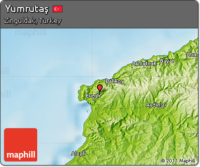 Physical Map of Yumrutaş