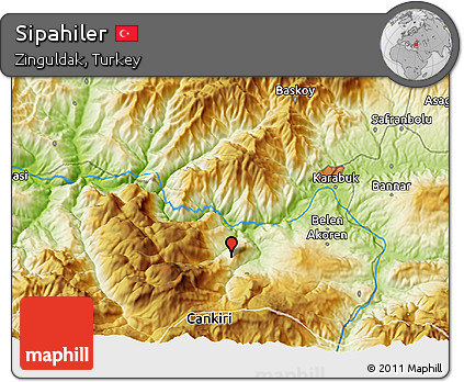 Physical 3D Map of Sipahiler