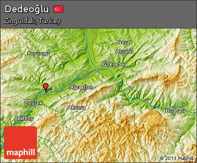 Physical 3D Map of Dedeoğlu