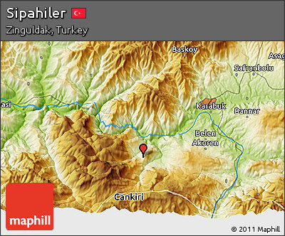 Physical 3D Map of Sipahiler