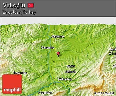 Physical 3D Map of Velioğlu