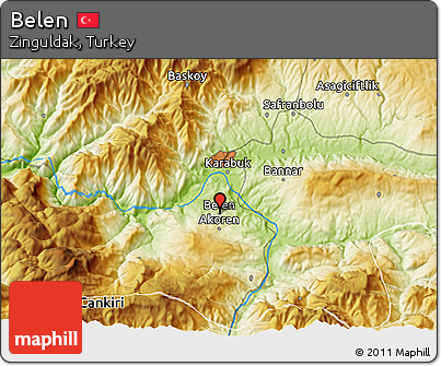 Physical 3D Map of Belen