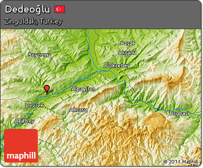 Physical 3D Map of Dedeoğlu