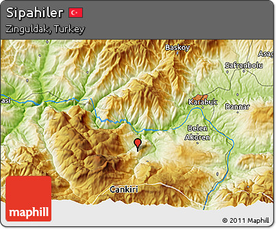 Physical 3D Map of Sipahiler
