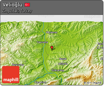 Physical 3D Map of Velioğlu
