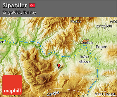 Physical Map of Sipahiler