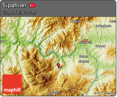 Physical Map of Sipahiler