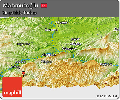 Physical Panoramic Map of Mahmutoğlu