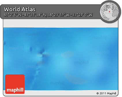 Physical 3D Map of the Area around 41° 16' 52" N, 33° 55' 29" W