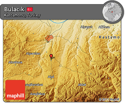 Physical 3D Map of Bulacık
