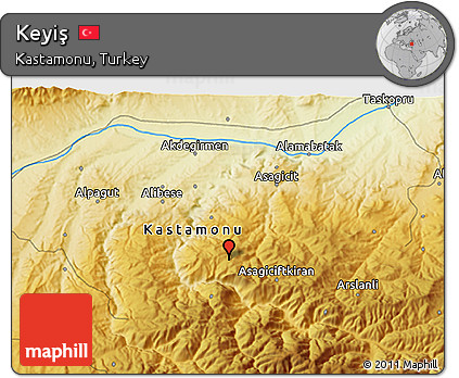 Physical 3D Map of Keyiş