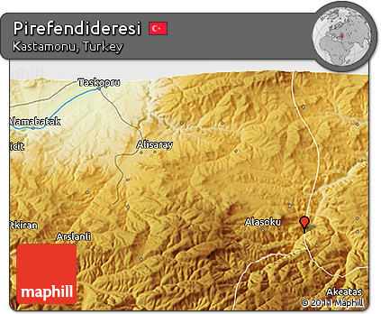 Physical 3D Map of Pirefendideresi