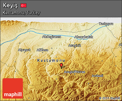 Physical 3D Map of Keyiş