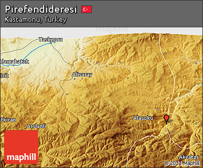 Physical 3D Map of Pirefendideresi