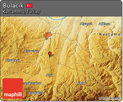 Physical 3D Map of Bulacık