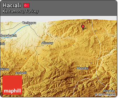Physical 3D Map of Hacıali