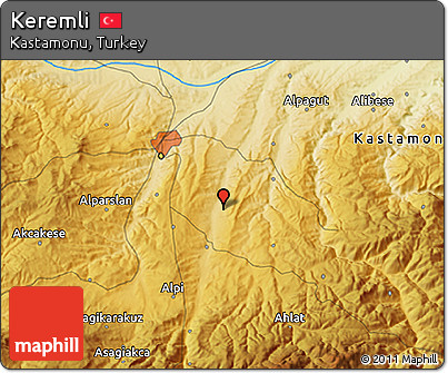 Physical 3D Map of Keremli