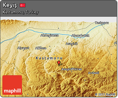 Physical 3D Map of Keyiş