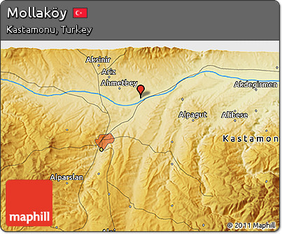 Physical 3D Map of Mollaköy