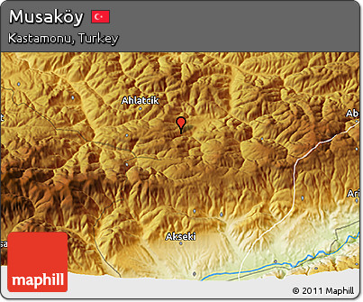 Physical 3D Map of Musaköy