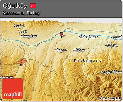Physical 3D Map of Oğulköy