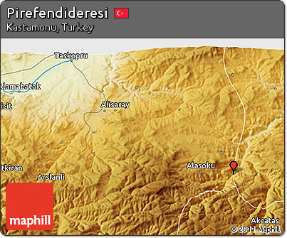 Physical 3D Map of Pirefendideresi