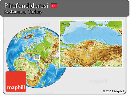 Physical Location Map of Pirefendideresi