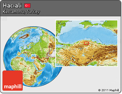 Physical Location Map of Hacıali