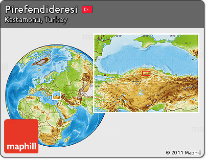 Physical Location Map of Pirefendideresi