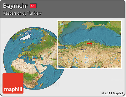 Satellite Location Map of Bayındır