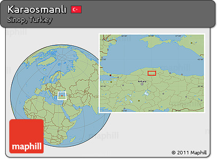 Savanna Style Location Map of Karaosmanlı