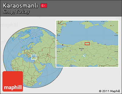 Savanna Style Location Map of Karaosmanlı