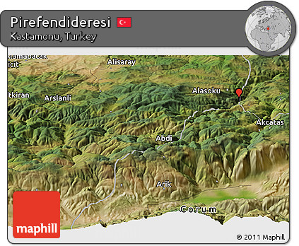 Satellite Panoramic Map of Pirefendideresi