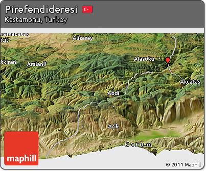 Satellite Panoramic Map of Pirefendideresi