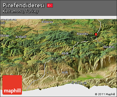 Satellite Panoramic Map of Pirefendideresi