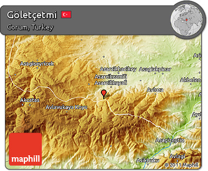 Physical 3D Map of Göletçetmi